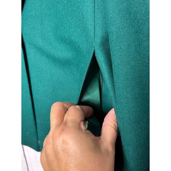 Vintage Miss Pendleton 100% Virgin Wool Lined Green‎ Blazer 12 - Picture 4 of 9
